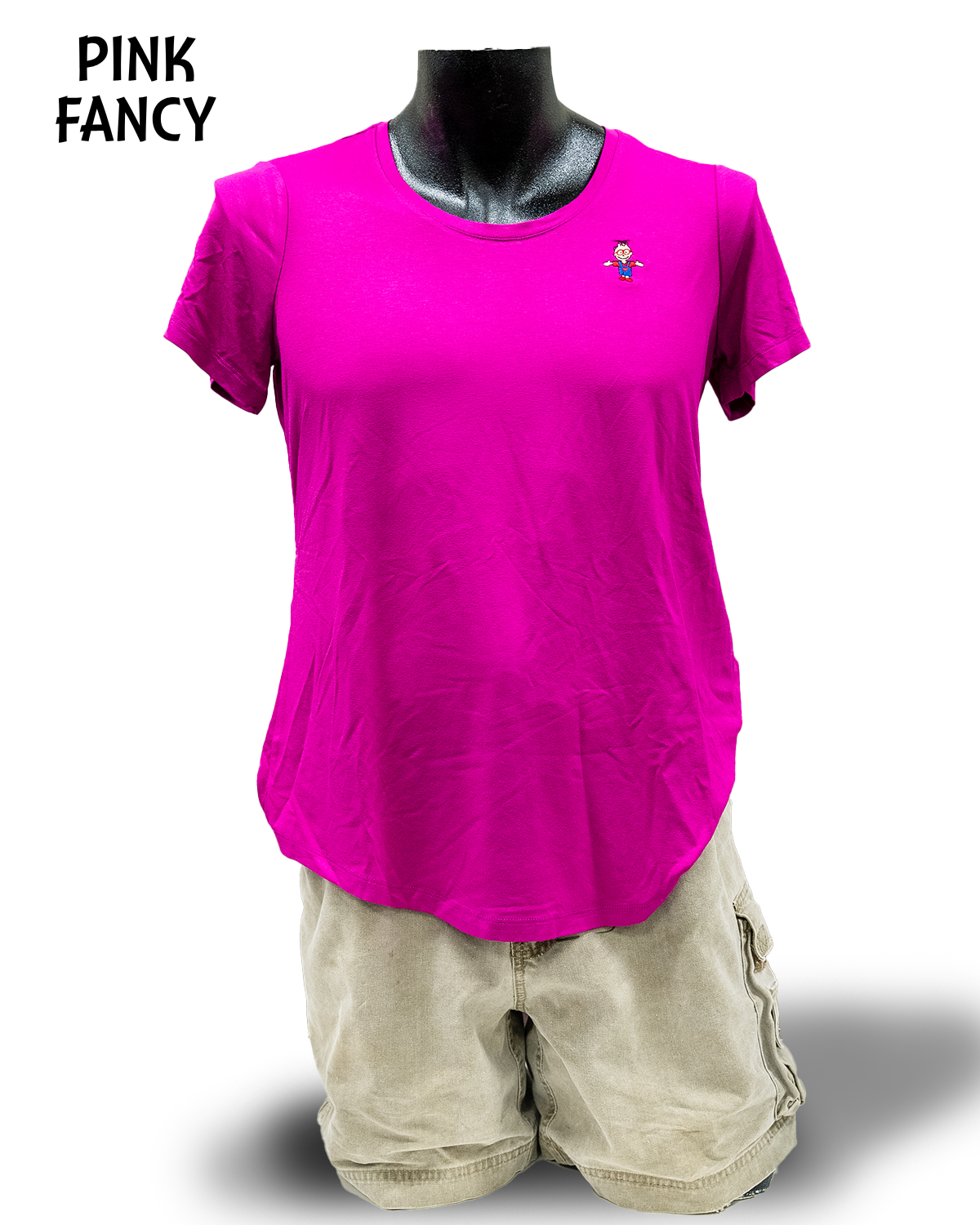 Women's Short-Sleeved Scoop-Neck Logo Tee - Image 3