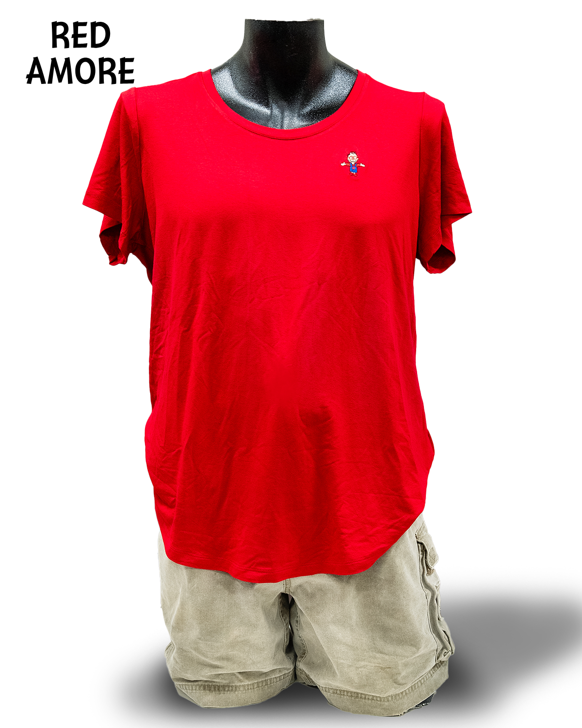 Women's Short-Sleeved Scoop-Neck Logo Tee - Image 4