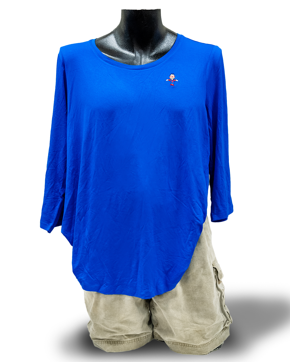 Women's ¾ Sleeved Scoop-Neck Logo Tee
